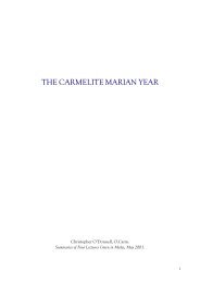 THE CARMELITE MARIAN YEAR - the Irish Province of the Order of ...