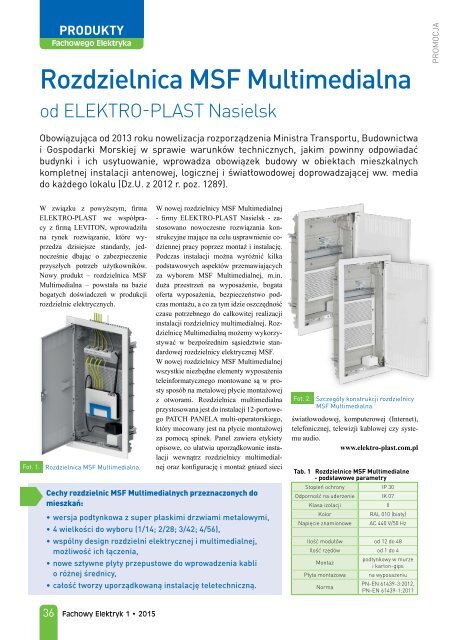 Fachowy Elektryk 1/2015