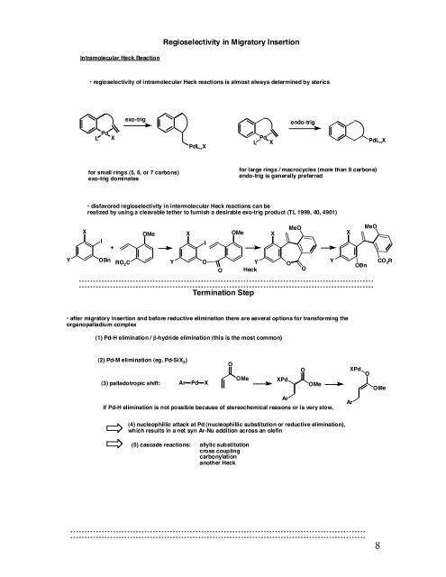 The Heck Reaction: Mechanistic Insight into a ... - The Stoltz Group