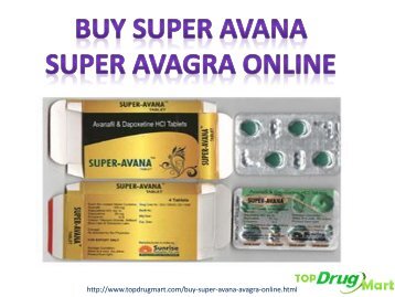 Buy Super Avana Super Avagra Tablates Online