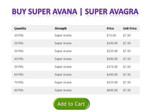 Buy Super Avana Super Avagra Tablates Online