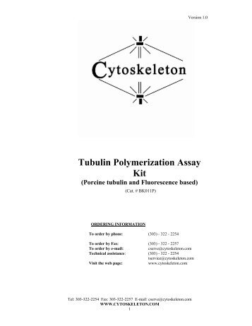 Tubulin Polymerization Assay Kit