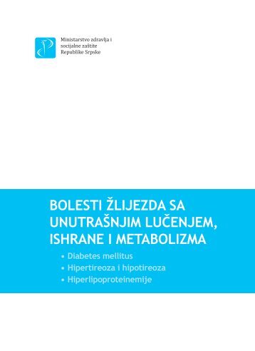 bolesti Å¾lijezda sa unutraÅ¡njim luÄenjem, ishrane i metabolizma