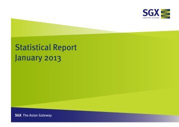 SGX Monthly Statistics (January 2013) - Mondo Visione