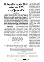 UniverzÃ¡lnÃ­ modul 8051 a dekodÃ©r RDS pro pÅÃ­jÃ­maÄe FM