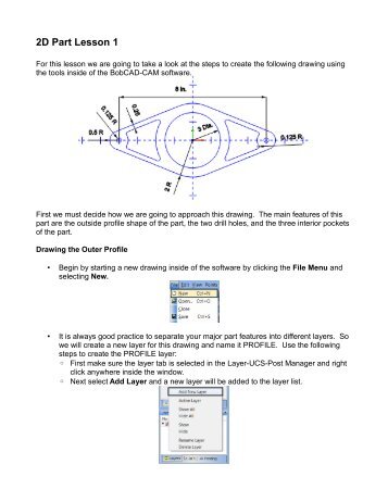 2D Part Lesson 1 - BobCAD-CAM