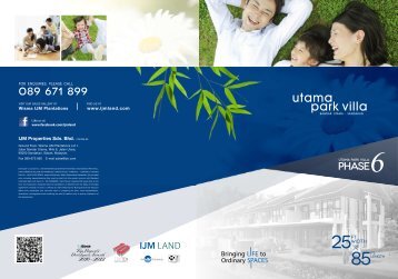 Brochure - Utama Park Villa - Phase 6 - Our Projects