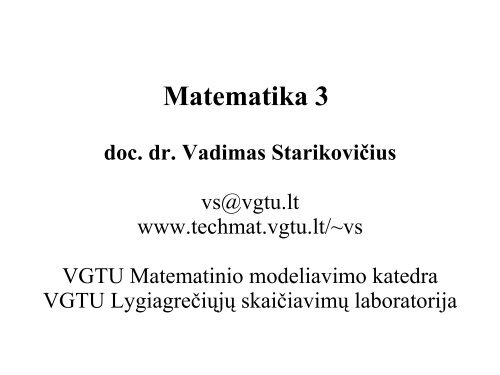 X - techmat.vgtu.lt