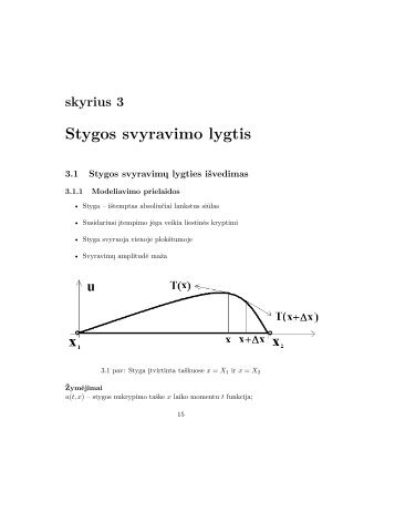 skyrius 3 Stygos svyravimo lygtis - techmat.vgtu.lt