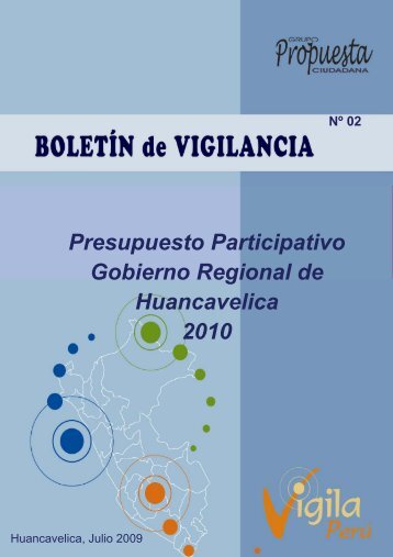 Presupuesto Participativo 2009 y 2010 RegiÃ³n Huancavelica