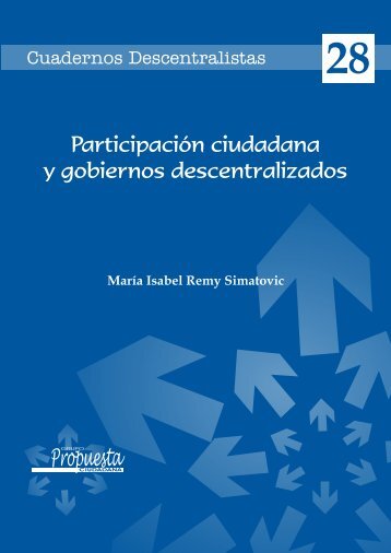 ParticipaciÃ³n ciudadana y gobiernos descentralizados - Grupo ...