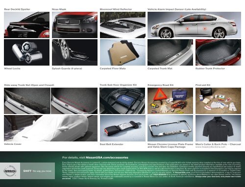 Nissan Maxima | Accessories Brochure | Nissan USA