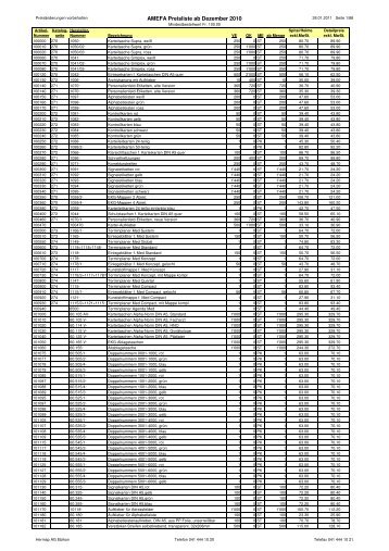 Amefa ab Dezember 2010 - Hermap AG