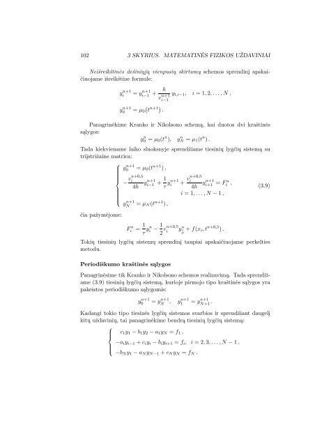 3 skyrius MatematinÄs fizikos uÅ¾daviniÅ³ skaitiniai sprendimo metodai