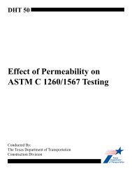 Effect of Permeability on ASTM C 1260/1567 Testing - CTR Library