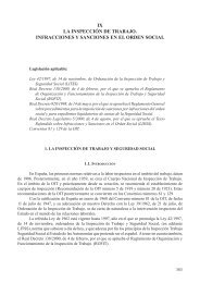 ix la inspecciÃ³n de trabajo. infracciones y sanciones ... - In-formaciÃ³n