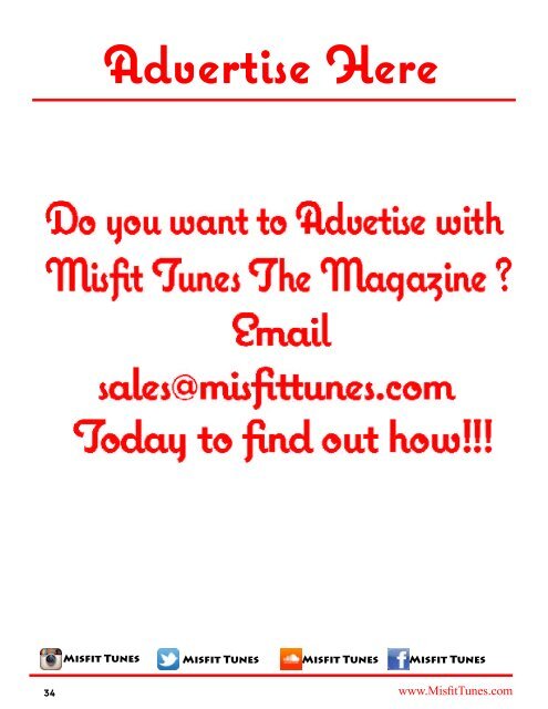 Misfit Tunes The Magazine March 2015