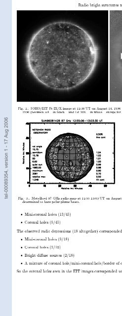 Etude de la couronne solaire en 3D et de son évolution avec SOHO ...