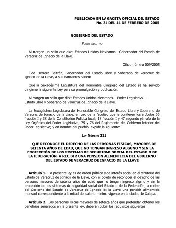 ley numero 223 que reconoce el derecho de las personas fisicas ...