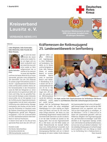 DRK-Lausitz Verbandsnews 1/15