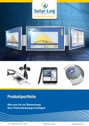 Gesamtproduktkatalog - ET SolarPower GmbH