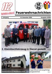 Feuerwehrnachrichten - Neunkirchen, Nahe