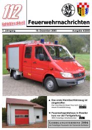 Feuerwehrnachrichten Ausgabe 04-2005 - Neunkirchen, Nahe