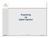 Kryptering og digital signatur