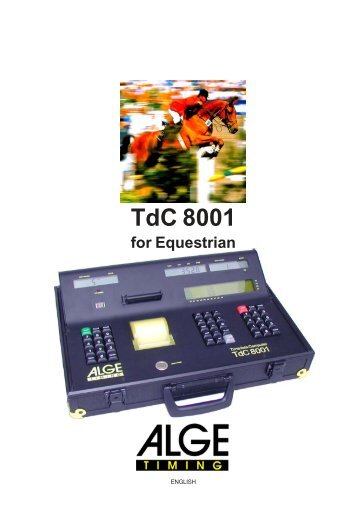 TdC 8001 for Show Jumping - Alge-Timing