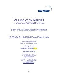 VERIFICATION REPORT - MyClimate