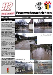 Feuerwehrnachrichten Ausgabe 01-2007 - Neunkirchen, Nahe