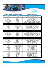 Scania Part List - Bailey Morris Limited