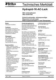 Technisches Merkblatt - Brillux Industrielack