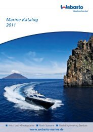 Marine Katalog 2011 - Webasto Marine Comfort