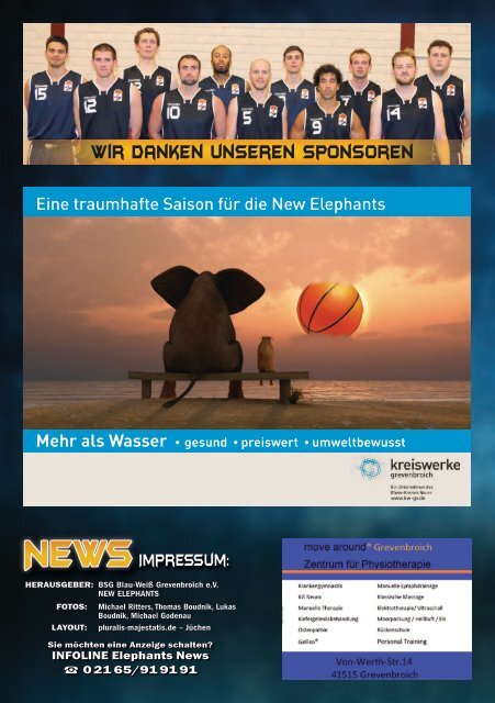 EleNews 11 - 28.03.2015 NEW Elephants Grevenbroich vs. SG Erftbaskets Euskirchen