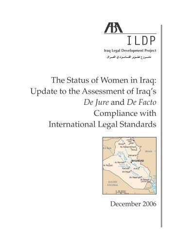 The Status of Women in Iraq - American Bar Association