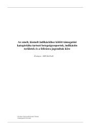 Az emelt, kiemelt indikÃ¡ciÃ³hoz kÃ¶tÃ¶tt tÃ¡mogatÃ¡si kategÃ³riÃ¡ba tartozÃ³ ...