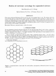 Radius of curvature metrology for segmented mirrors - LOFT, Large ...