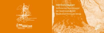 Konzertprogramm Stadtmusik Baden - Musikverein Eintracht Hoengg