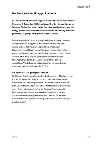 PDF, 11K - Musikverein Eintracht Hoengg