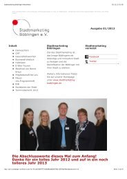 Stadtmarketing BÃ¶blingen Newsletter - Stadtleben BÃ¶blingen