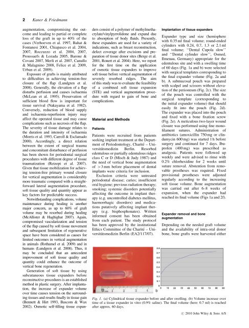 Soft tissue expansion with self-filling osmotic tissue expanders ...