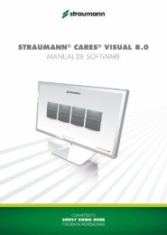 StraumannÂ® CARESÂ® Visual 8.0 - Manual de software