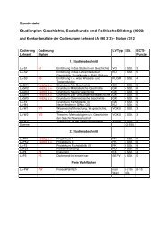 Studienplan Geschichte, Sozialkunde und Politische Bildung (2002)