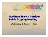 Presentation - Northern Branch Corridor Project