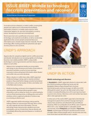 ISSUE BRIEF: Mobile technology for crisis prevention and recovery