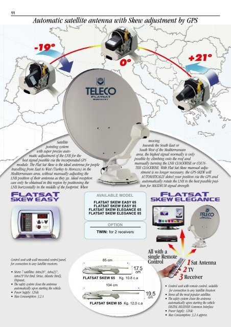 tv antennas and accessories for campers and caravans - Teleco