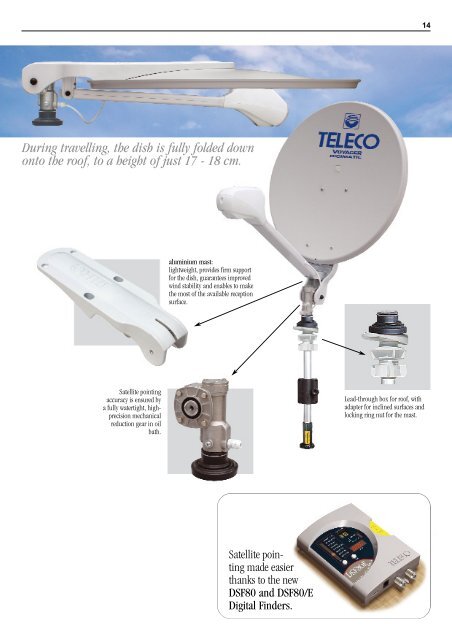 tv antennas and accessories for campers and caravans - Teleco