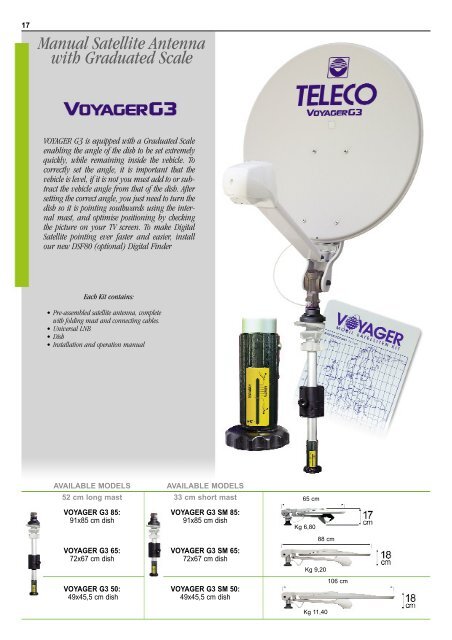 tv antennas and accessories for campers and caravans - Teleco