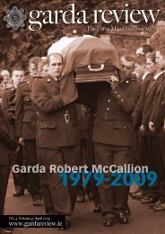 Garda Robert McCallion - Garda Review magazine